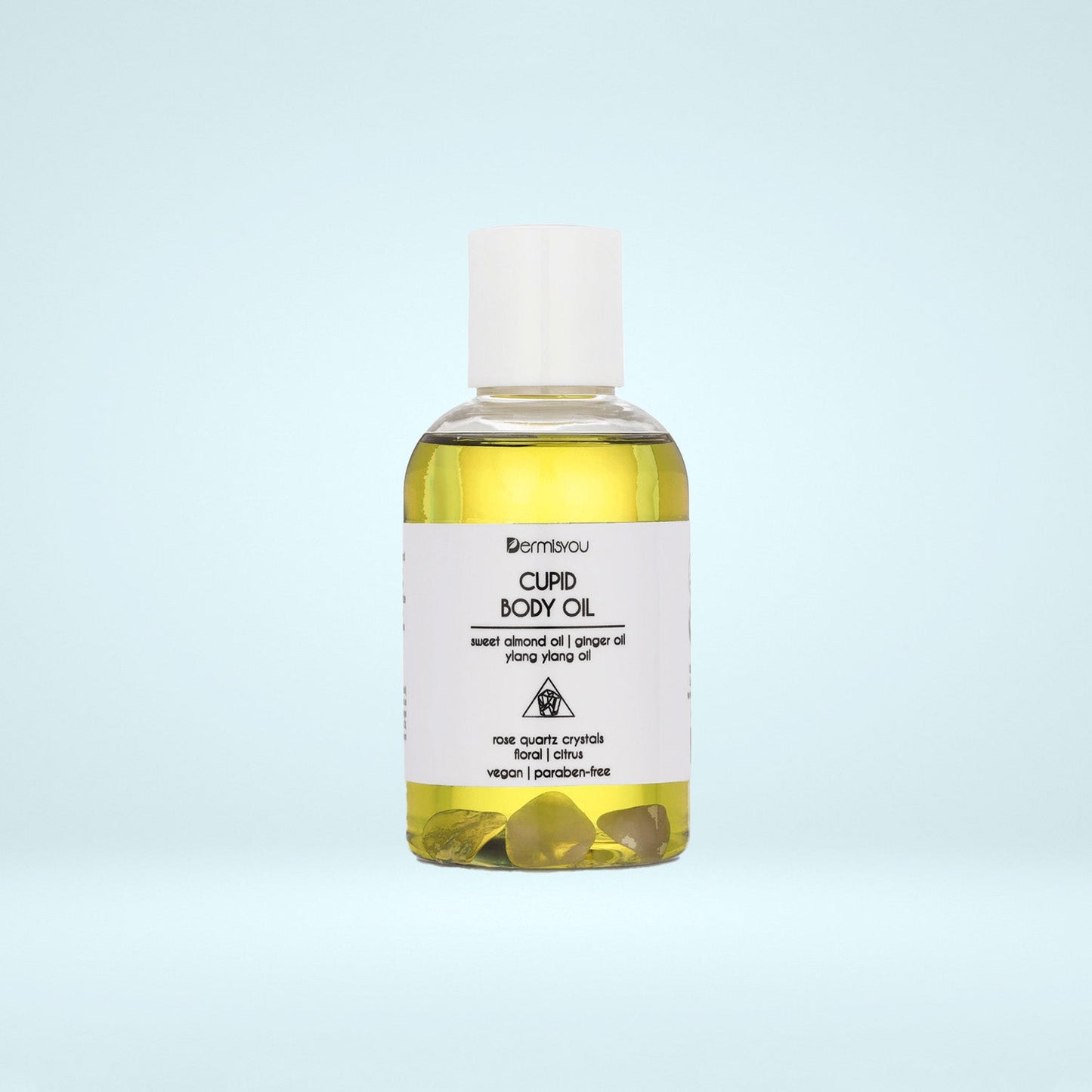 Cupid Moisture Body Oil with Rose Quartz Crystals